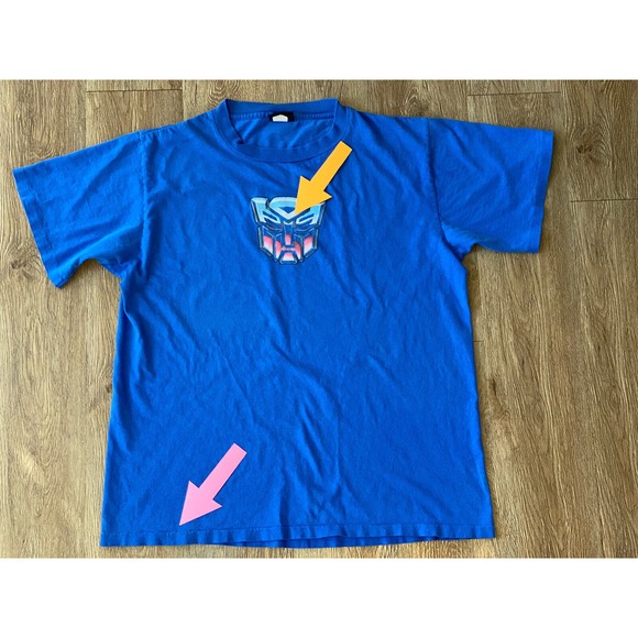 Transformers Optimus Prime Tee T Shirt - Vtg - Sz Large - Single Stitch - USA - Picture 3 of 8